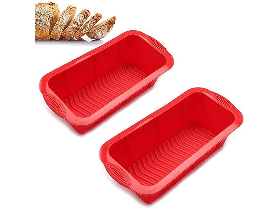 Moldes De Silicona Para Pan Y Bizcocho Rectangulares Antiadherentes 2 Piezas Panadería Horneado