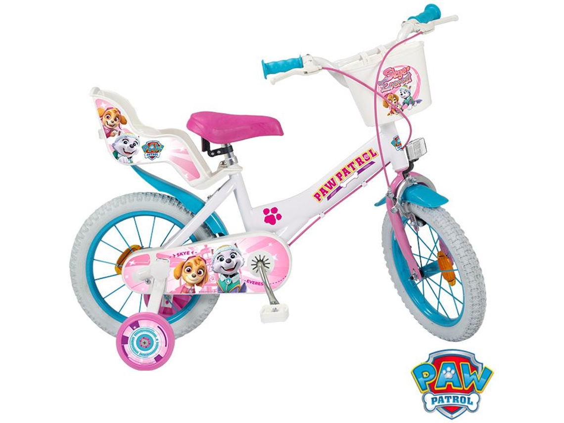 Bicicleta Infantil TOIMSA Patrulla Canina Skye y Everest (14″)
