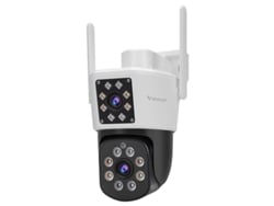 Câmera Externa Wi-fi Hd De 4 Mp, Lentes Duplas, Tela Dupla, Ptz, Rastreamento Automático, Resistente À Água.