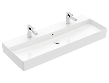 Lavabo mural Villeroy &amp, Boch Memento 2.0, 1200 x 470 mm, , con rebosadero, pulido, 4A22CK