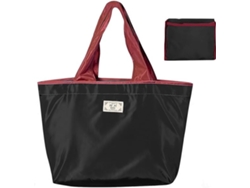 Bolsa de almacenamiento plegable, reutilizable y ecológica de Digitallab, 44 x 42 cm (negra)