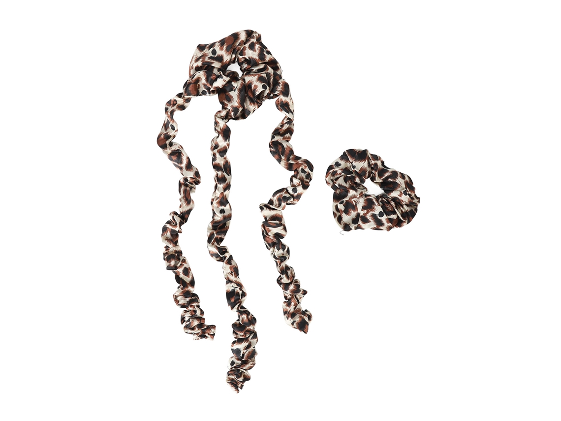 Rodillo Para Pelo Sin Calor Con Scrunchie Diadema Rollers Para Dormir Herramienta De Peinado Estampado Leopardo