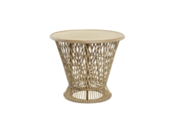 Mesita Auxiliar Bambú Natural 60x60x52cm