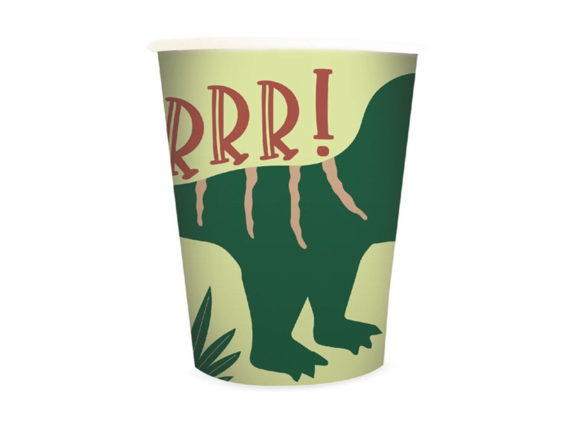 8 vasos de cartón de 25 cl - Dino SCRAPCOOKING