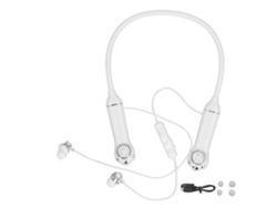Fones De Ouvido De Pescoço Bluetooth 5.3 Ipx5 Com Iluminação Rgb Gato Estéreo E Magnético Branco