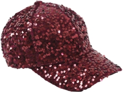 Gorra De Béisbol Única Para Adolescentes: Accesorio Para Fotos De Viaje Con Lentejuelas Llamativas.