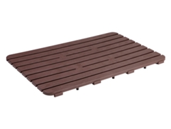 Tarima De Ducha Tatay Efecto Madera Antideslizante 80 X 50 Cm Con Tacos Marrón