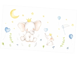 Dos Láminas De Elegantes Pegatinas De Pared, Una Adorable Decoración Con Un Estampado Para El