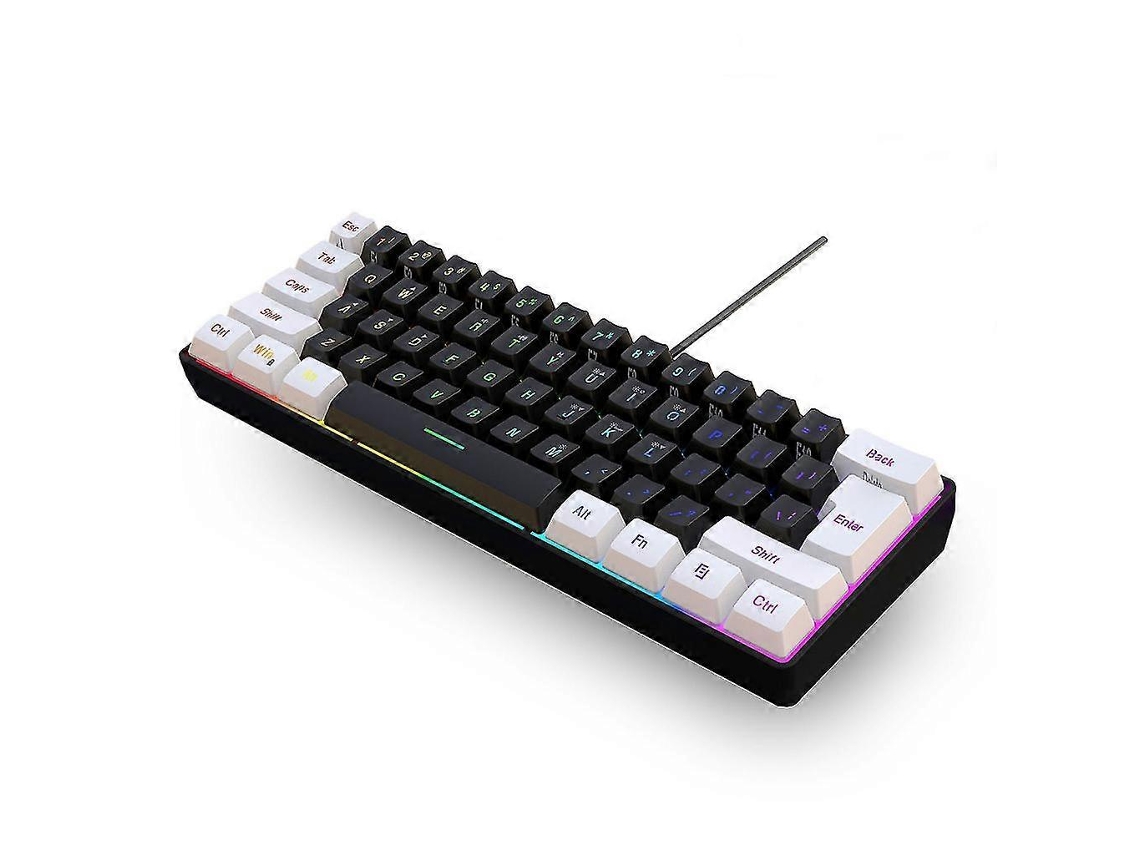 Teclado USB compacto para juegos Ly Ebike con cable y brillo y retroiluminación ajustables