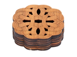 6 Salvamanteles De Bambú Antiguos, Accesorio De Cocina Para Tazas Y Mesas Decorativas