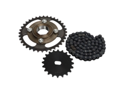 Plato 36t Cadena 420 Piñón 20d Bicicleta Motocicleta