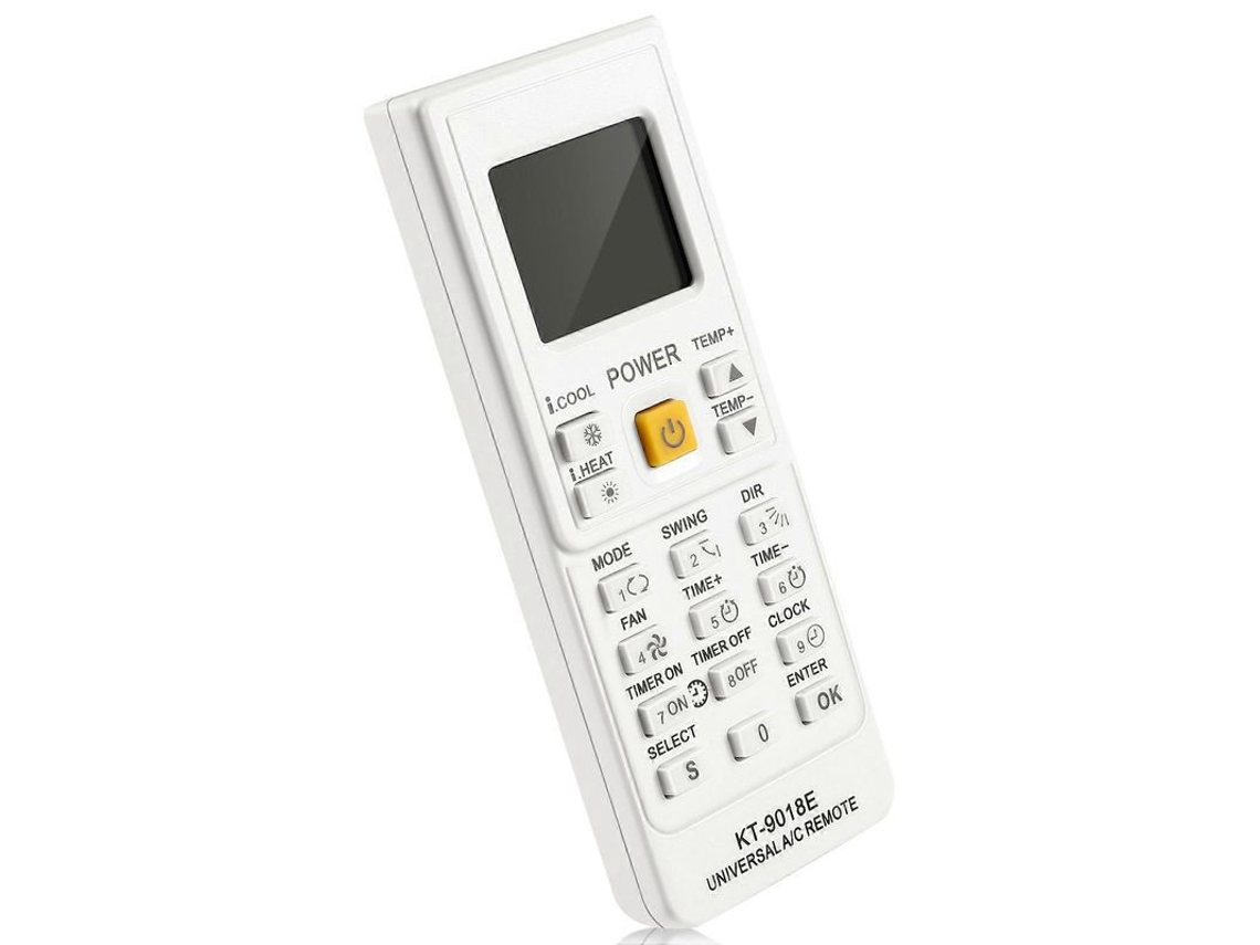 Mando A Distancia Universal Para Aires Acondicionados Toshiba, Panasonic, Sanyo Y Lg Kt-9018e (blanco)
