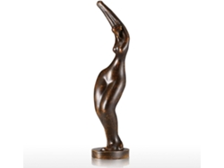 Mujer Rellenita - Estiramiento De Yoga Escultura De Resina Tomfeel Decoración Del Hogar Diseño