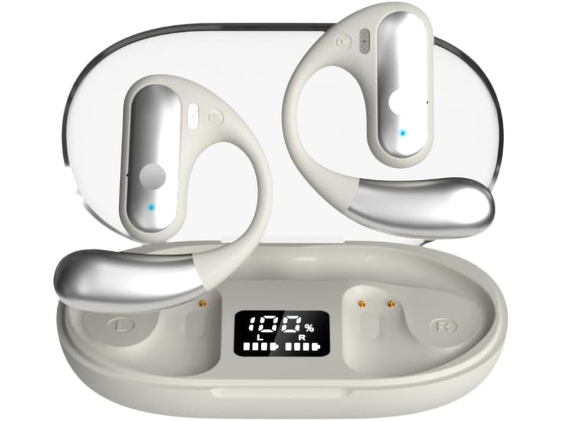 Auriculares inalámbricos Q28, auriculares Bluetooth con micrófono, auriculares inalámbricos estéreo 48H, auriculares deportivos ligeros y có CHRONUS