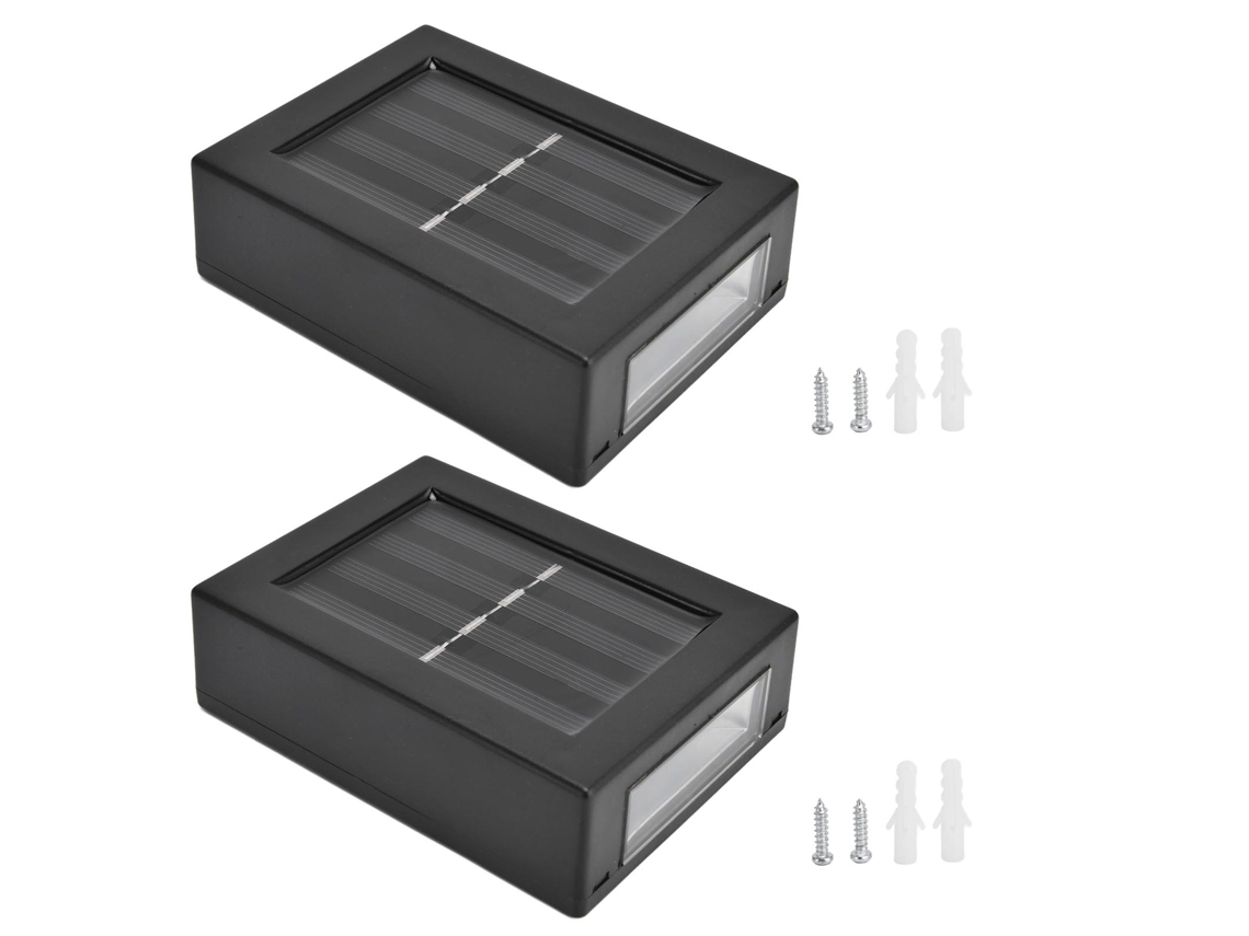 Bj-2pcs Lámpara Solar De Parede Impermeável Com Sensor De Luz Quente Para Jardim Pórtico Pátio Decorativa Up Down