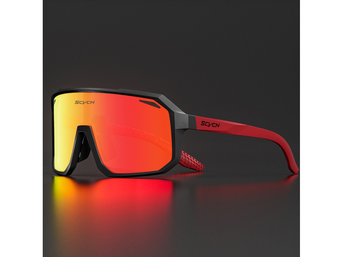 Gafas de ciclismo unisex MDUG UV400 con lentes TR 90 de poliacrilato negro