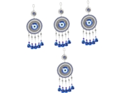 Juego De 4 Colgantes Decorativos Para Coche Con Diseño De Ojo Turco - Joyería Espiritual -
