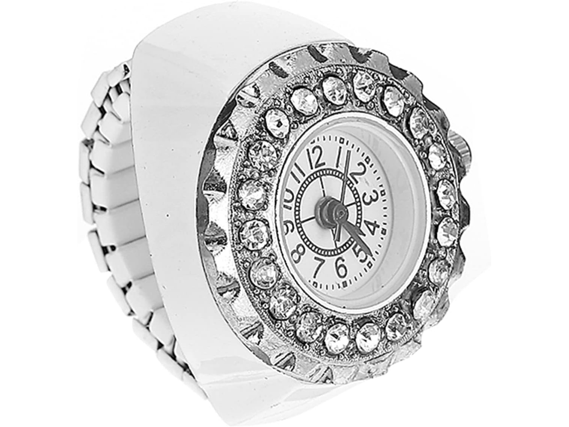 Anillo Reloj Decoración Retro Relojes Hombres Joyería Anillos Hombre Diamantes Diamante Dedo
