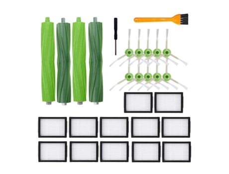 Piezas de repuesto para aspiradora IRobot Roomba E5 E6 E7 I7 I7, Kit de reposición cepillo de filtro cepillos laterales
