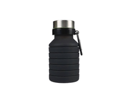 Botella De Agua Plegable, 500ml, Reutilizable, Sin Bpa, De Silicona, Plegable, A Prueba De Fugas, Deportiva Portátil Rosewell
