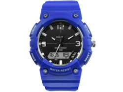 Reloj De Pulsera Unisex De Piel Sintética Con Números Romanos Para Parejas, De Cuarzo (azul Real)