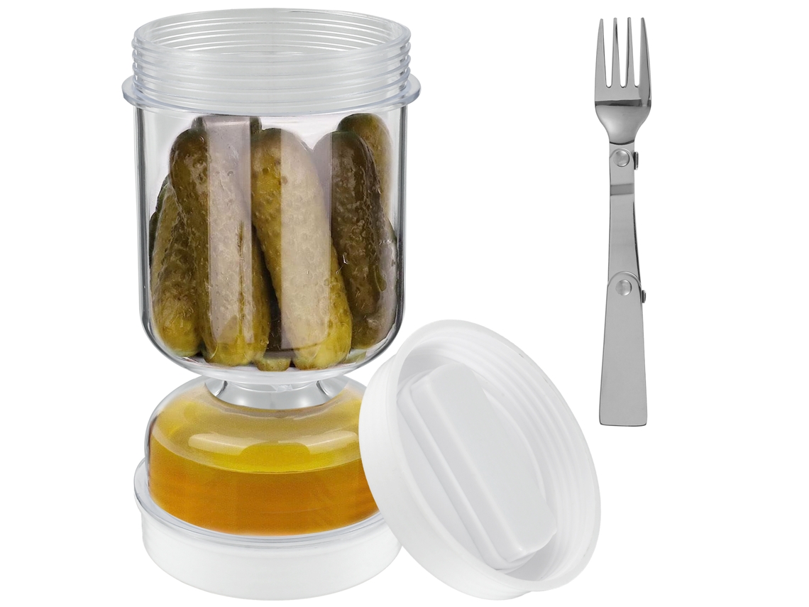 Frasco de conserva MDUG con cuchara, separador de líquidos y líquidos, separador de jugos