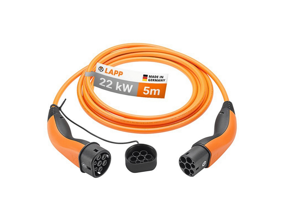 Cable Carregamento Liso Tipo Trifásico LAPP Naranja