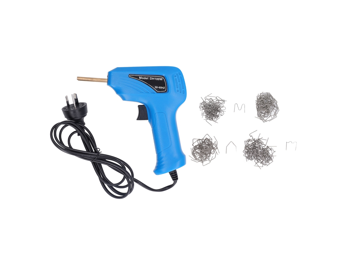 Kit De Soldadura De Plástico Con Grapadora Para Reparación De Parachoques, 200-240 V, Enchufe Australiano, Color Azul.