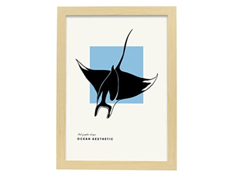 Poster NACNIC Pop Art Abstracto Manta Raya (A3)