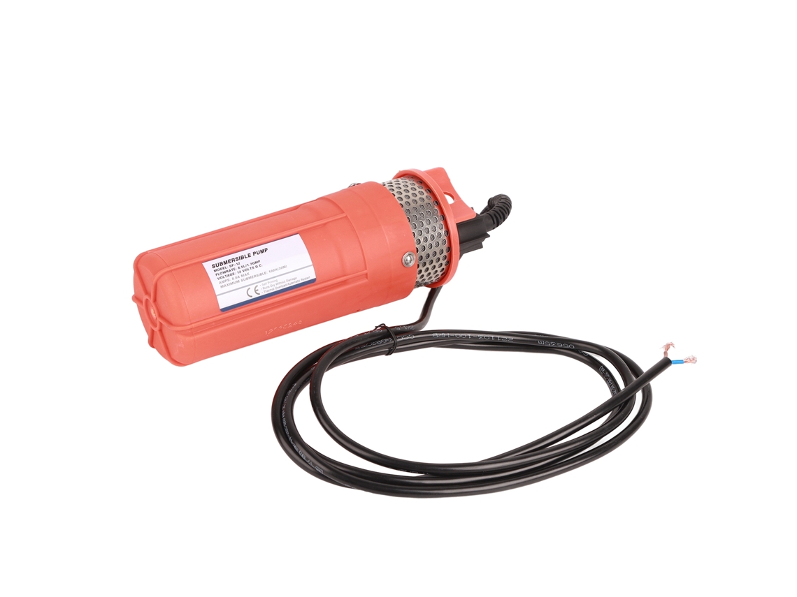 Bomba Sumergible de 12v para Pozos con 6.5L y Conexión Rápida