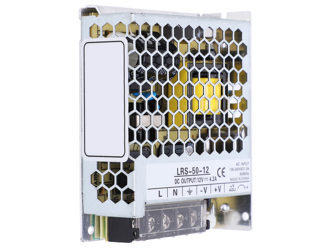 Fuente De Alimentación Conmutada Ajustable De 50 W, 12 V/24 V, Con Protección Contra Sobrecarga Y Controlador Led.