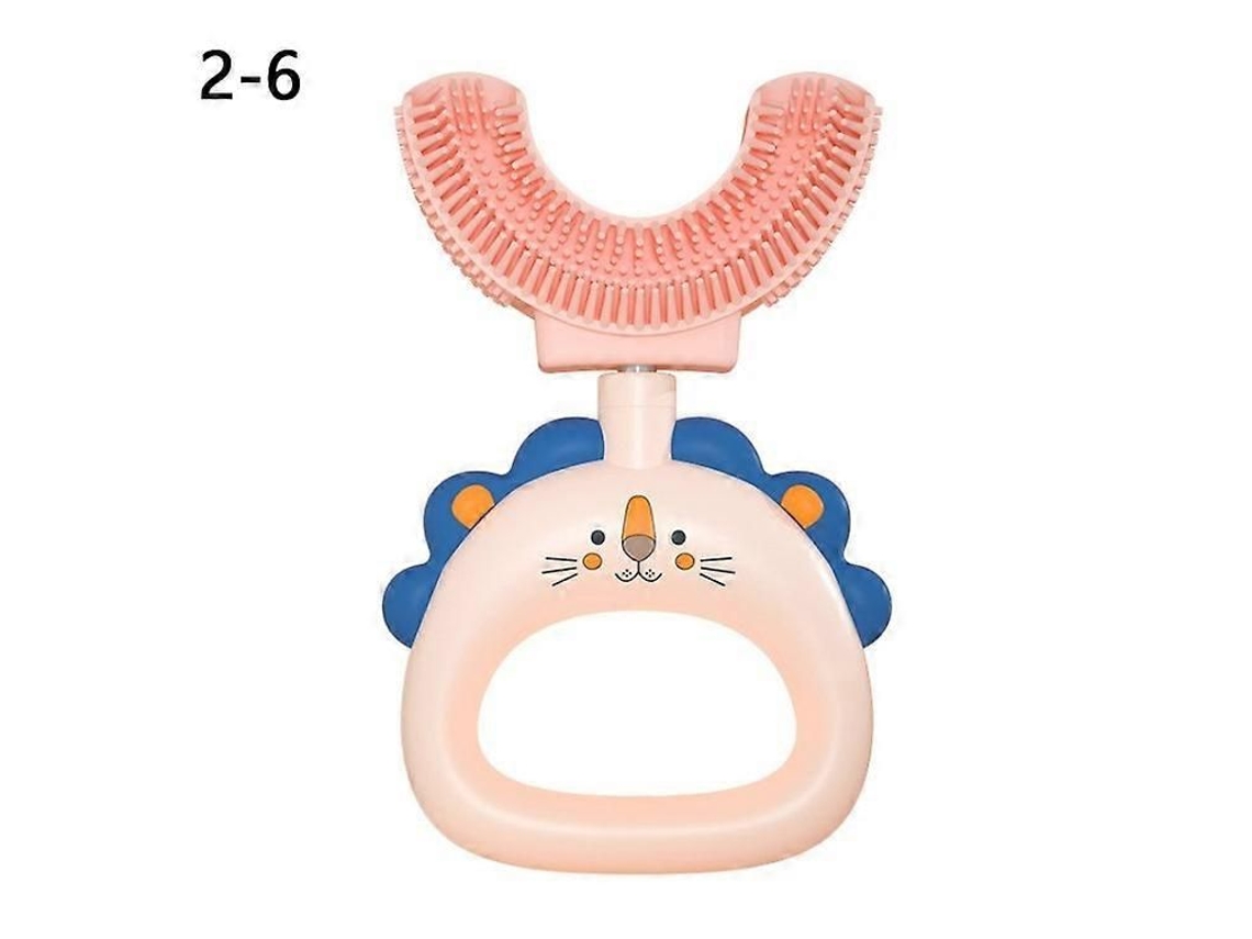 Cepillo de dientes infantil en forma de U Tkdaddy Baby Care con cabezal de silicona suave para la limpieza de niños pequeños (gratis B GOKOCO
