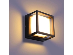 Aplique Led De Pared Exterior De 12 W, Ip65, Resistente Al Agua, Luz Blanca Cálida De 3000 K, Para Jardín Y Patio.