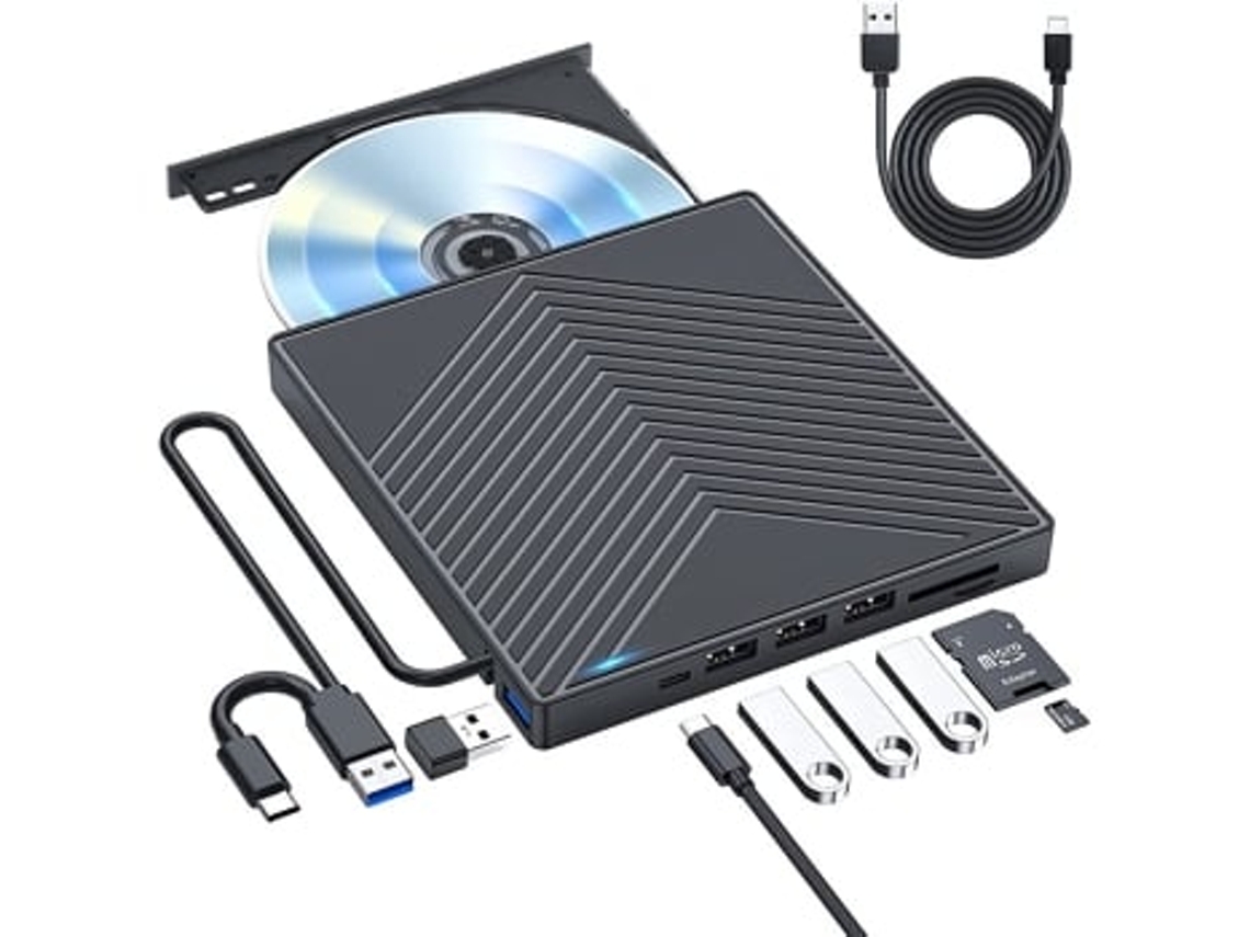 Reproductor de DVD 7 en 1 Digitallab Ap069 Negro