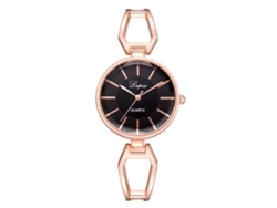 Reloj De Mujer Lvpai Con Brazalete Fino De Aleación, Movimiento De Cuarzo (oro Rosa Y Plata)