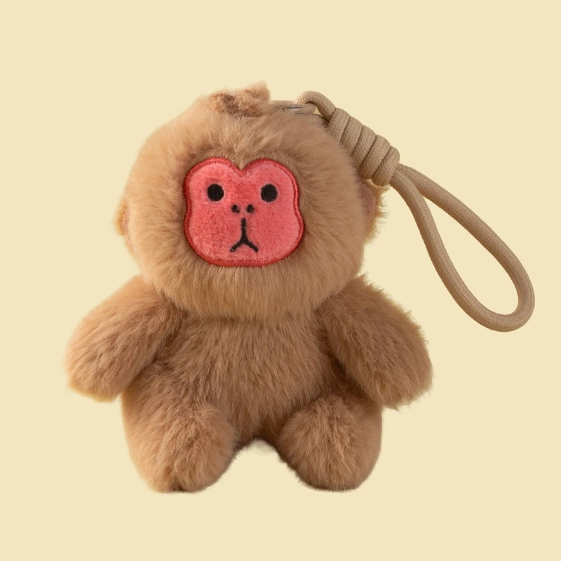 Llavero De Peluche De Mono Dorado (marrón, 12 Cm), Muñeco Suave