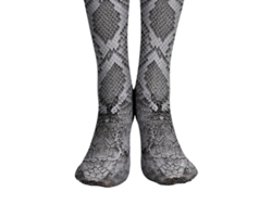 Leggings De Terciopelo Para Mujer Con Estampado Digital De Serpiente, Cintura Alta Y Pie Cerrado.