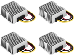 4 Convertidores De Voltaje Dc/dc De 12/24 V A 48 V, 5 A, 240 W, Reguladores, Transformadores Elevadores E Impermeables.