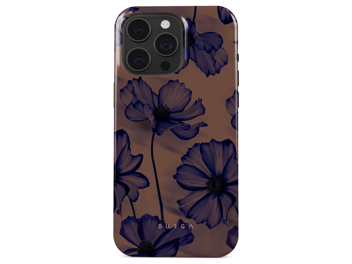 Burga Funda Magsafe Para Iphone 15 Pro Max Elegante Motivo Velvet Night Morado