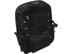 Mochila Deportiva De Malla Transpirable, Ligera Y Plegable, De Color Negro, Con Gran Capacidad Y Compartimentos Espaciosos.
