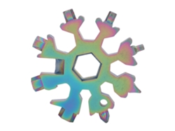 Herramienta Multifuncional Snowflake 18 En 1, Llave Hexagonal De Acero De Alto Carbono, Portátil.