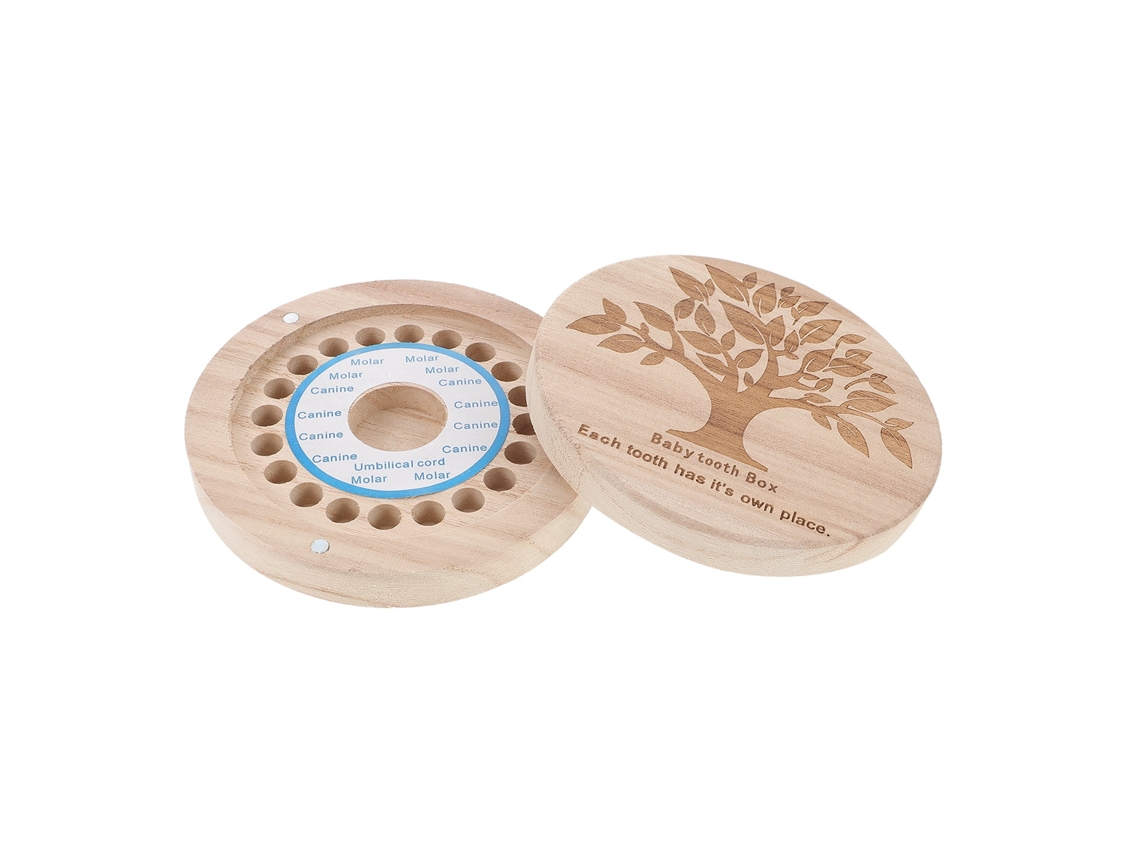 Caja De Madera Para Guardar Dientes De Bebé Recién Nacido, Recuerdo Para Niños.