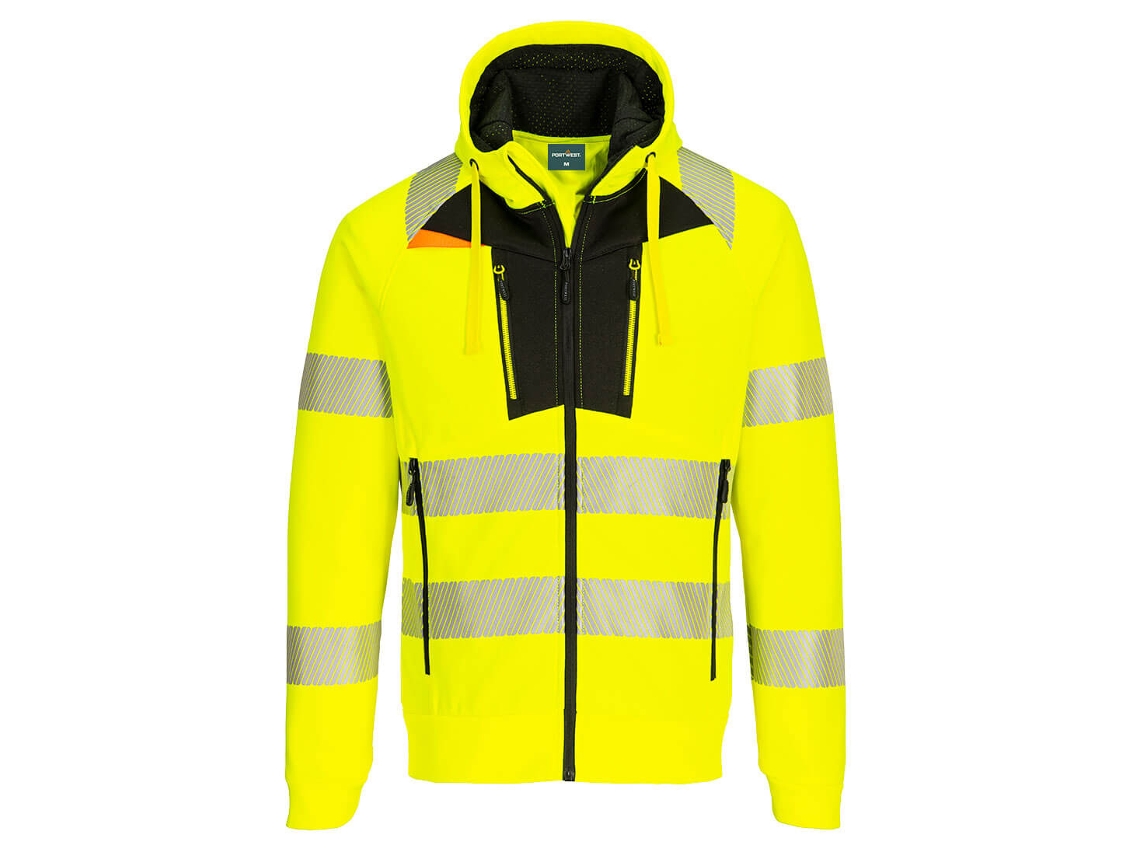 Sudadera Dx4 Hi-vis Hoodie - Alta Visibilidad Y Comodidad Naranja Negro / Xxl