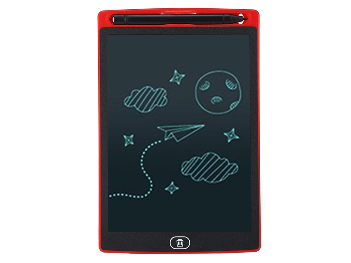 Tableta de escritura LCD de 8,5 pulgadas, tablero de dibujo electrónico, bloc de escritura, bloc de dibujo (rojo)