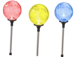 Juego De 4 Bolas De Cristal Led Para Jardín