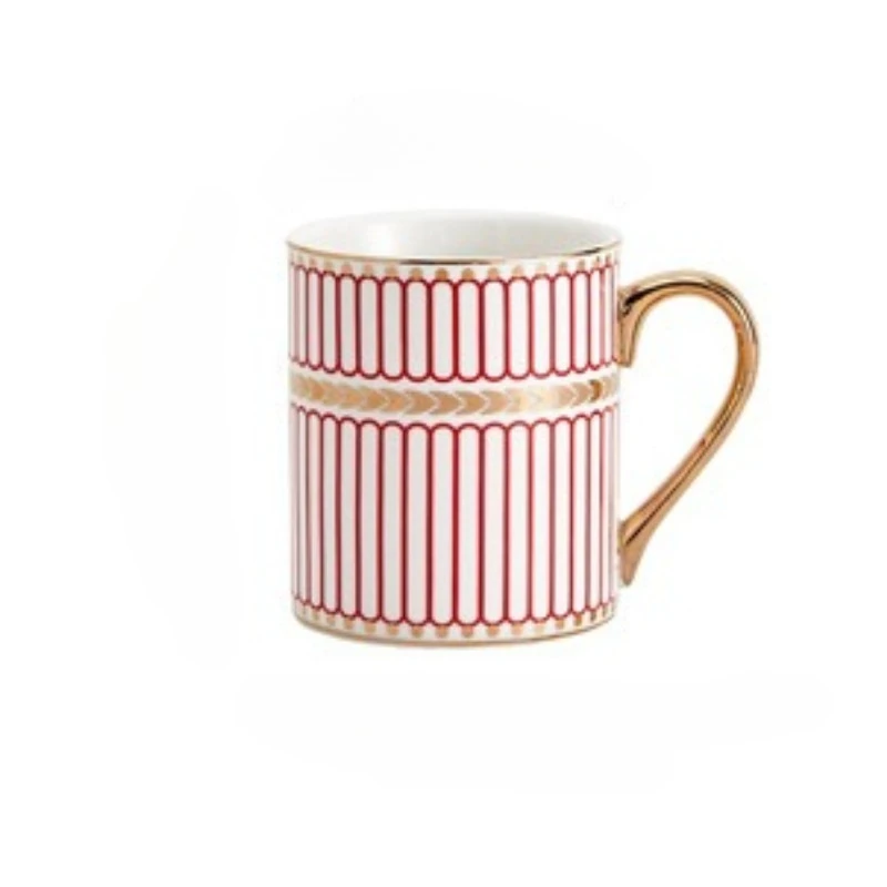 (estilo B 350 Ml) Taza De Café/oficina De Cerámica Dorada Pintada A Mano De Lujo