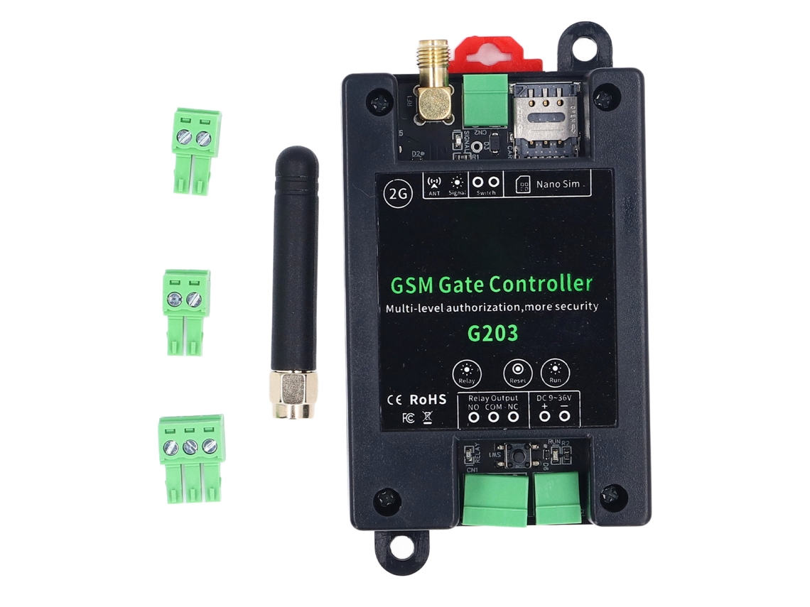 Abrepuertas Gsm 2g, Controlado Por Llamada, Sms Y Aplicación, Cierre Retardado De 0 A 9999 S, Dc9-36v 1a