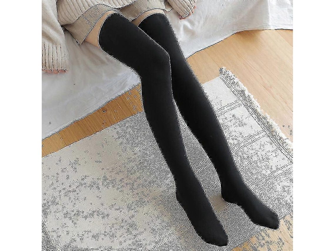 Calcetines suaves de lana coral hasta la rodilla, ideales para el invierno, para niñas y mujeres. Calcetines de rayas con estampados de animales, pelusas y dibujos animados.