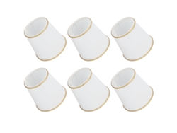 6 Pantallas De Lámpara De Tela Con Clip E14 Para Decoración Del Hogar, Hotel, Sala De Estar Y Oficina.