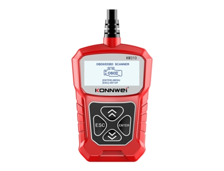 Escáner Universal para coche KONNWEI KW310, lector de códigos automotriz profesional, herramienta de escaneo de diagnóstico para vehículo rojo